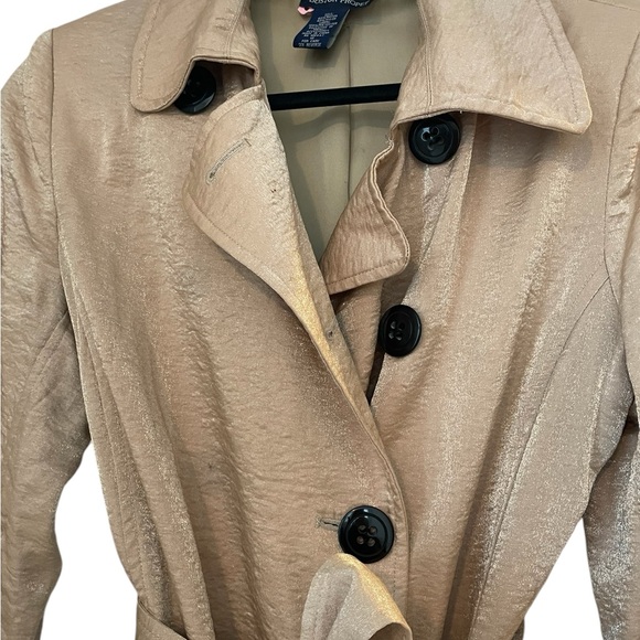 Boston Proper Trench Coat with Sheen, Small - Picture 7 of 7